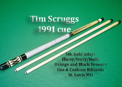 Tim Scruggs Custom Cue 14k