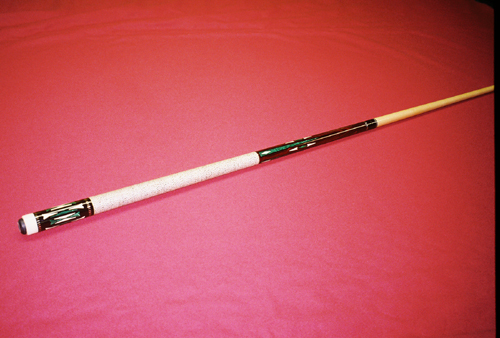 Mike Sigel Malachite and Silver Cue