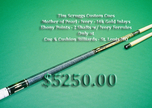 Tim Scruggs Mother of Pearl and Gold Inlays